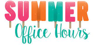 Summer office hours